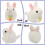 A Wagging Tail Rabbit Wind- Plush Toys,Clockwork ,Wagging Tail Rotating Interactive Toys Stuffed Plush Toy 5