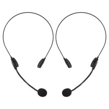 2PCS Cosplay Headphones Accessories Fake Microphone Headphones for Rock Star Singer Decor for Halloween Party  Props
