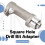Square Hole Drill Bit Adapter Drill Bit Fixing Bracket Attachment Joint Mortiser Bit for Hand Electric Drill 3