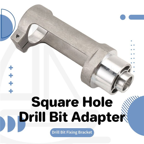 Square Hole Drill Bit Adapter Drill Bit Fixing Bracket Attachment Joint Mortiser Bit for Hand Electric Drill 2