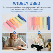 6Pack Bookmark, Silicone Book Mark, Book Accessories for Reading Lovers, Bookmarks for Men Women
