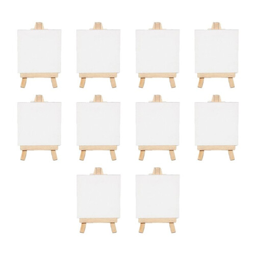 Canvas Panel Wooden Easel Sketchpad Settings for Painting  Drawing Decoration Gift and Kids' Learning