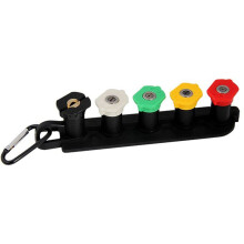 1.3mm High Pressure Car Washer Nozzle Kit with Nozzle Holder 5 Nozzles Quick Connect for Cleaning