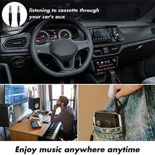 Lettore di Cassette Convertitore Portatile da Cassetta USB A MP3 Cassetta Audio con Auricolari 2