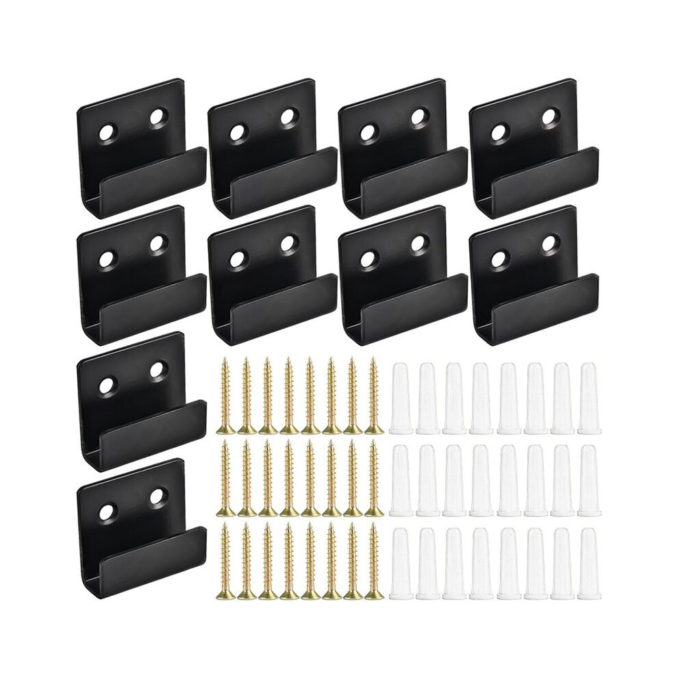 10 Pack Wall Mounted Mirror Clips Stainless Steel U Brackets With Screws Mirror Hanging Kit Heavy Duty Picture Hooks 4711227090021