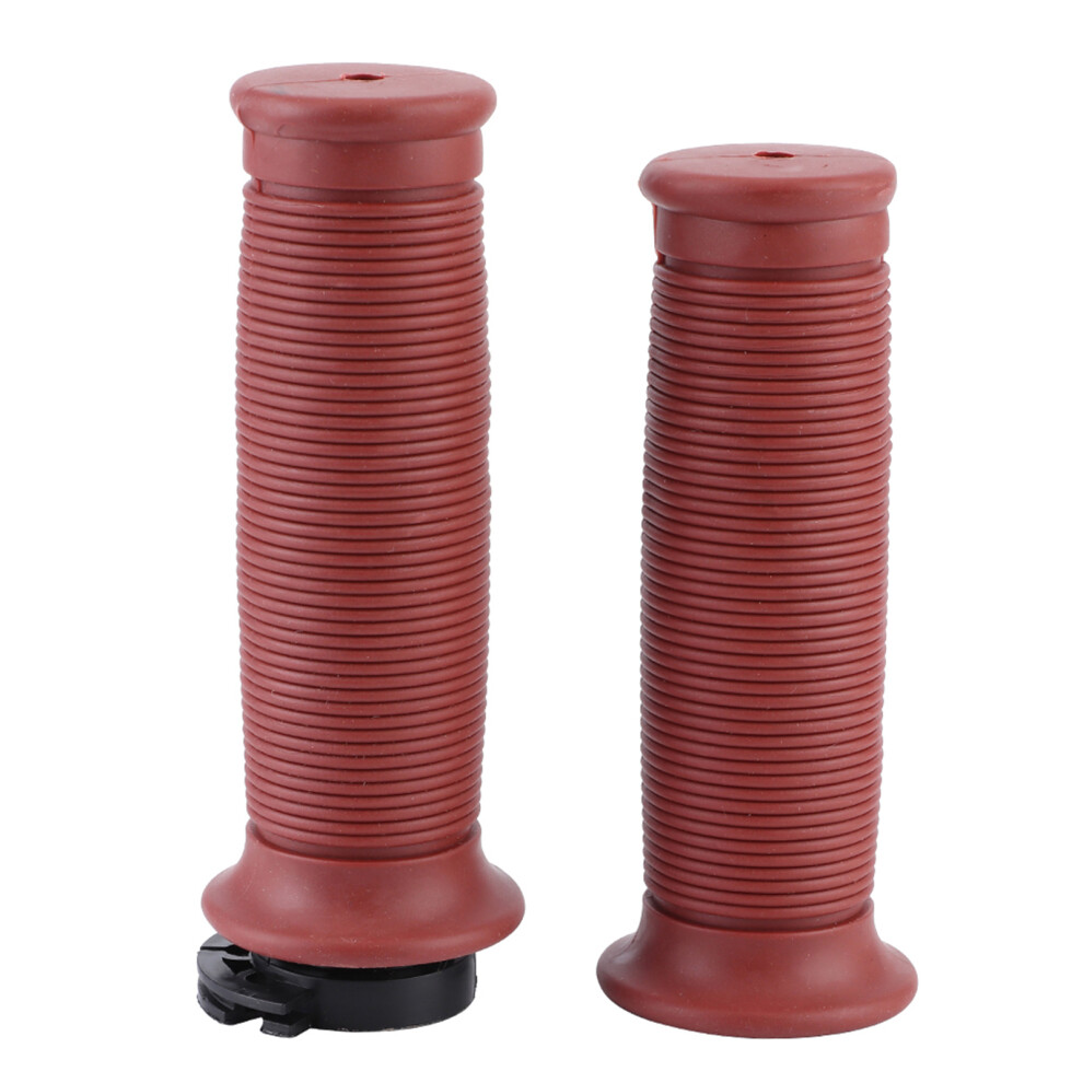 Vibration Absorption Handlebar Grips Comfort Hand Handlebar Grip Slip And Shock Absorption Anti Slip Rubber End Thruster Grip Stylish Design Oil 9437117454555