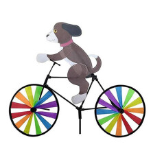 Bike Wind Spinner Bike Garden Wind Spinner Ornaments Cute Animal Sculpture Bicycle Spinner Windmill for Lawn C