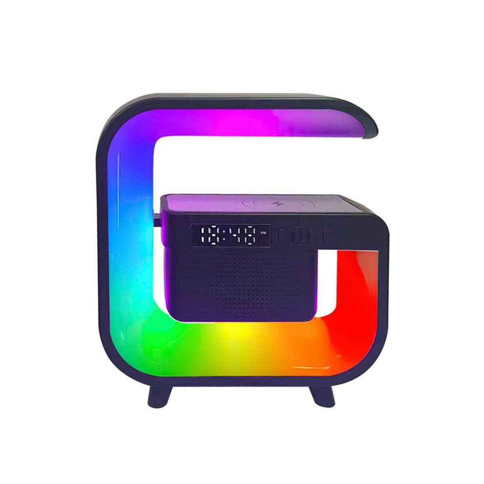 Wireless Charger Stand 5.0 Speaker Multifunction Fm Tf Rgb Night Fast Charging Station For Smartphone-B Light 4711947155406