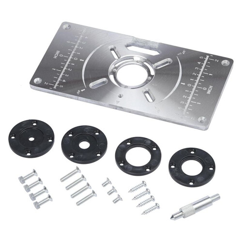 Router Table Insert Plate, DIY Router Table Insert Plate for Woodworking Benches,Table Top Insert Mounting Plate
