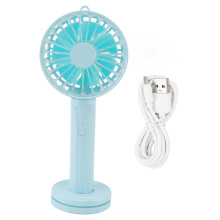 Mini ventilateur portable, ventilateur de poche rechargeable pour le camping en plein air, ventilateur à 3 vitesses réglables, léger et portable,