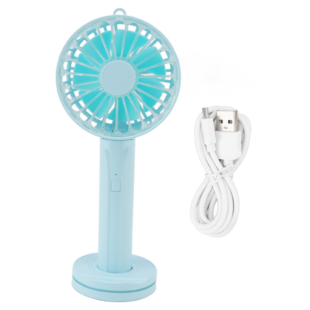Handheld Mini Fan With Base, Usb Rechargeable, 3-Speed 9058772671837