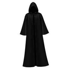 Halloween Cloak Witch Cape Long Hooded Cloak for Club Performance Punk