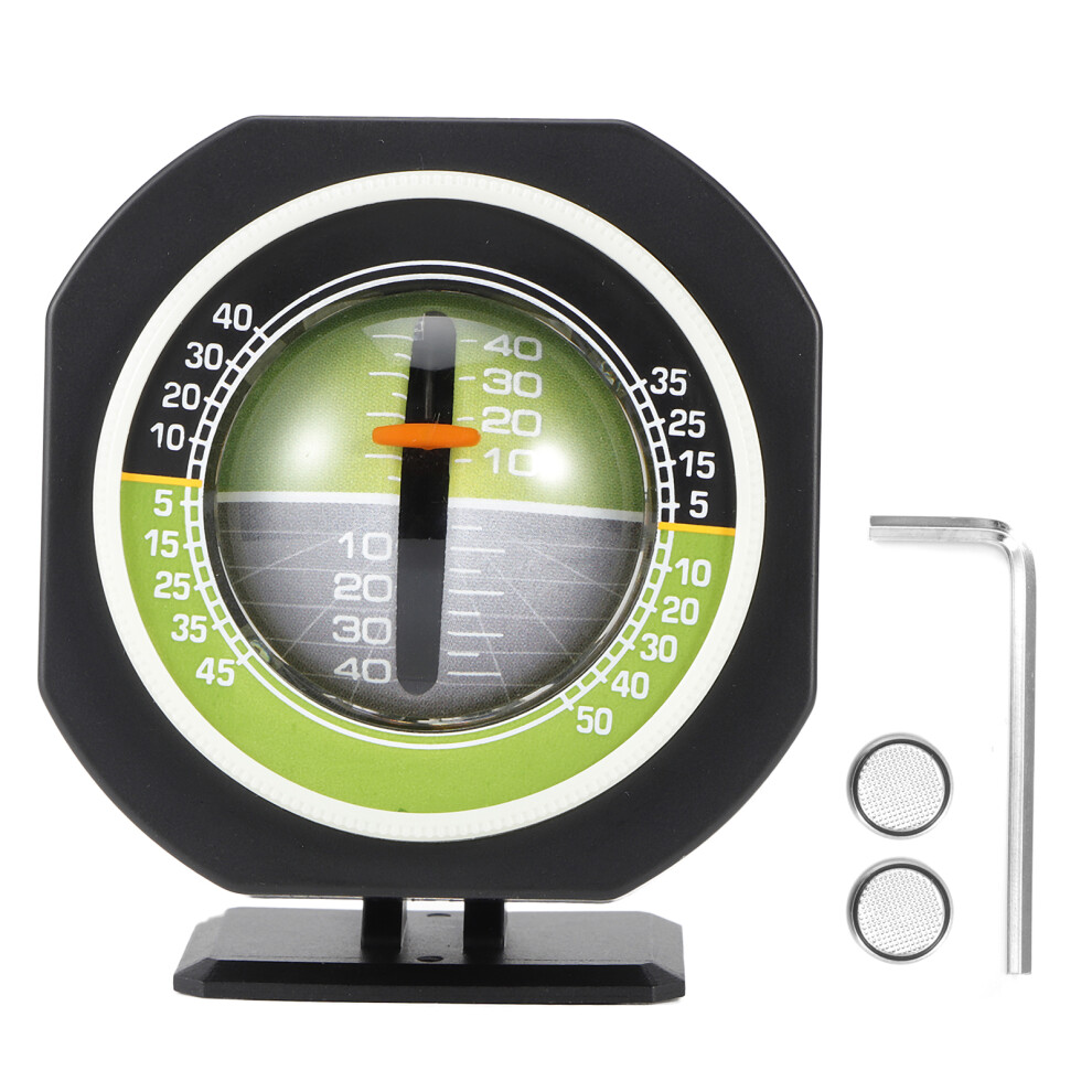 Compact Design Car Inclinometer, Night Vision With Led Adjustable Viewing Angle And High Precision, Vehicle Slope Gauge For Digital Compass Light 9190834160702