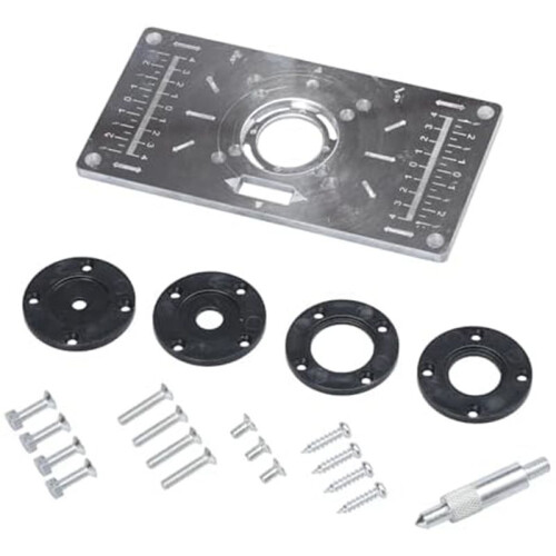 Router Table Insert Plate, DIY Router Table Insert Plate for Woodworking Benches,Table Top Insert Mounting Plate 2