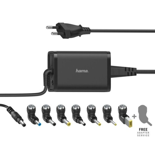 Hama HAMA Universal notebook strømforsyning 15–19 V, 45 W (7 adaptere)