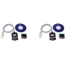 2X USB 2.0 to RS485 -485 RS422 -422 DB9 COM Serial Port Device Converter Adapter Cable, Prolific PL2303