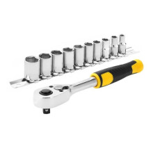 STANLEY STMT82666-0 Juego de trinquete 1/4" 72 dientes, Multicolored, 11 Pièces