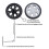 Substituição de Rodas Bagagem de 8 Unidades, Diâmetro 2,16 Polegadas/55 mm Espessura 0,47 Polegadas/12 mm Substituição de Rodízio Silencioso de 2