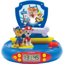 Lexibook - Paw Patrol - Projektor-Wecker - Nachtlicht und Uhrprojektion an die Decke - Soundeffekte - Batterien