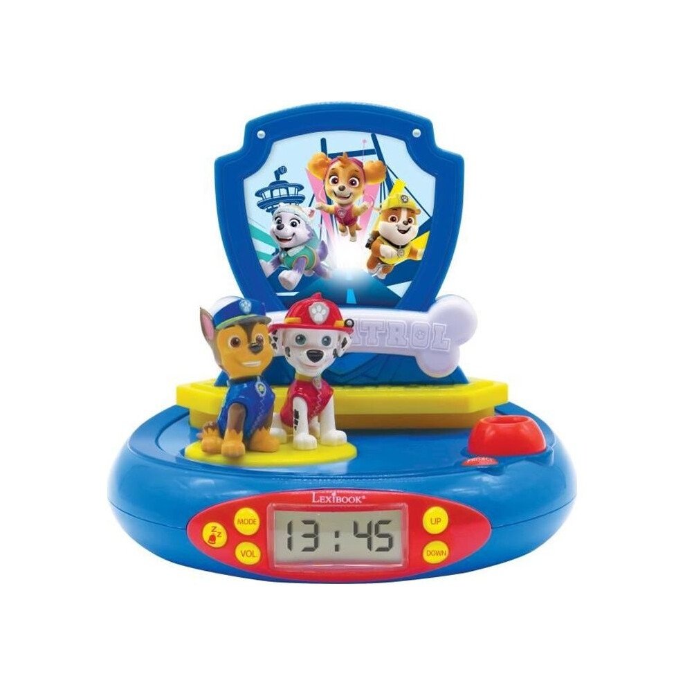 Rp500pa Paw Patrol Projector Radio Alarm Clock Lexibook