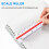 1:20 1:25 1:50 1:75 1:100 1:125 Plastic Triangular Scale Ruler 4