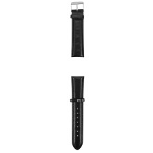 20mm Correa de Reloj Pulsera Cuero PU Color Negro Nueva Moda