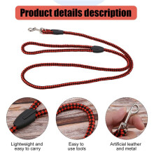 Artificial Leather Braid Dog Leash - S