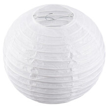 White Chinese/Japanese Paper Lantern/Lamp 8" Diameter