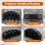 Rubber 4/4 Violin practice mute Black 4