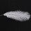 10 Pieces White Natural Ostrich Feather 20-25cm Wedding DIY 3