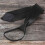 Men Solid Black Polyester Zip  Necktie Smooth Zipper Tie 3
