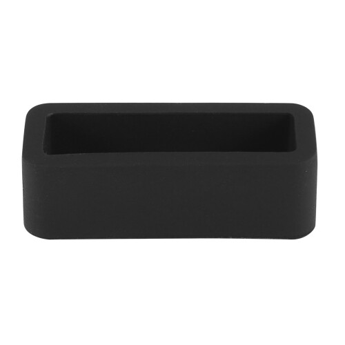 Black Watch Strap Retaining Hoop Loop Rubber Retainer Buckle Holder 22mm 2