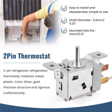 WPF22A 2Pin Refrigerator Refrigeration Thermostat w 30cm Metal Cord