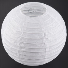 White Chinese/Japanese Paper Lantern/Lamp 8" Diameter