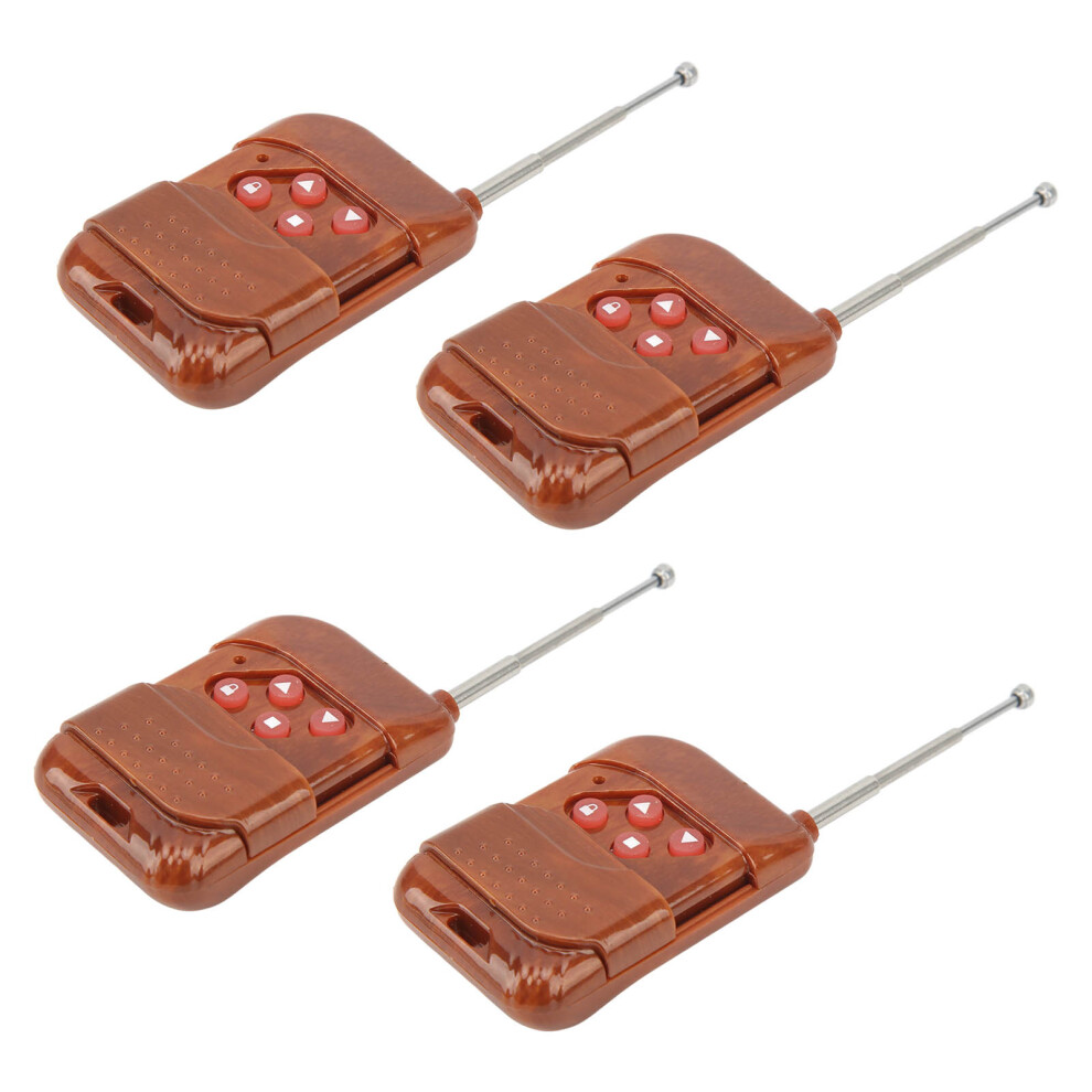 4Pcs 433Mhz Key Fob Remote Control, 4 Channel Garage Gate Cloner 4691372865159