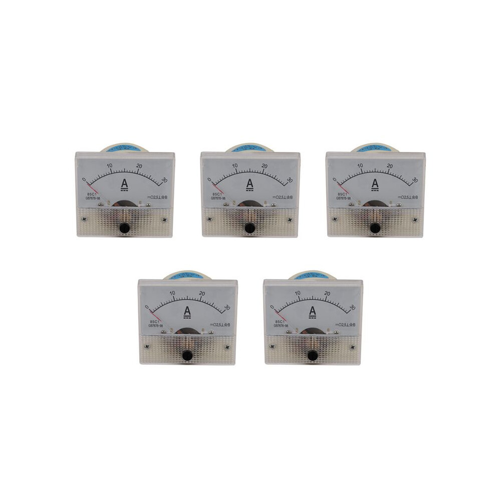 5X 85C1-A Analog Ampere Meter Panel Meter Gauge 30A Amp Gauge Current Mechanical Ammeters 6032079670536
