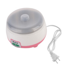 Yaourtière maison nutritive, récipient en acier inoxydable rose avec fonction automatique, conception écoénergétique assurant une chauffe