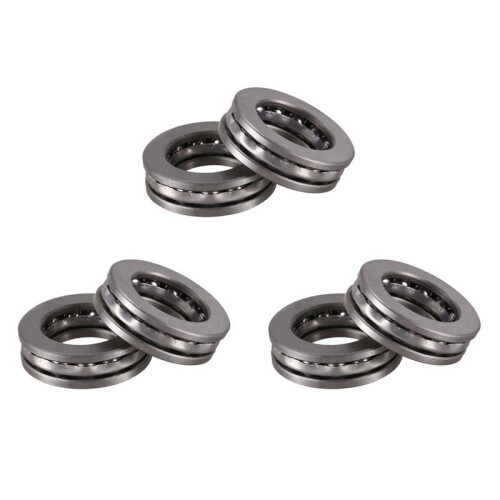 6 Pcs Axial  Thrust Bearing 51104 20 X 35 X 10mm