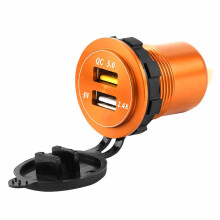 USB-oplader met dubbele USB-poorten, snelladen 3.0, aanraakschakelaar, eenvoudige installatie, energiebesparing voor campers, tractoren en