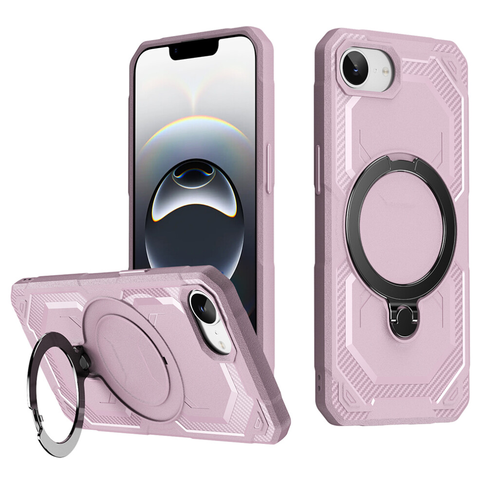 (Iphone 16E, ) For Iphone 16E Case Compatible With Magsafe Kickstand Tpu+Pc Phone Cover Pink 6914281768709