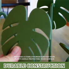 Monstera Coasters Plant Non-Slip Coasters, Monstera Coaster Set, Tropical Leaf Plant Coasters Home Decoration,