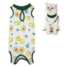 Vestito per il recupero chirurgico del gatto con tessuto traspirante, protezione addominale e per le ferite cutanee