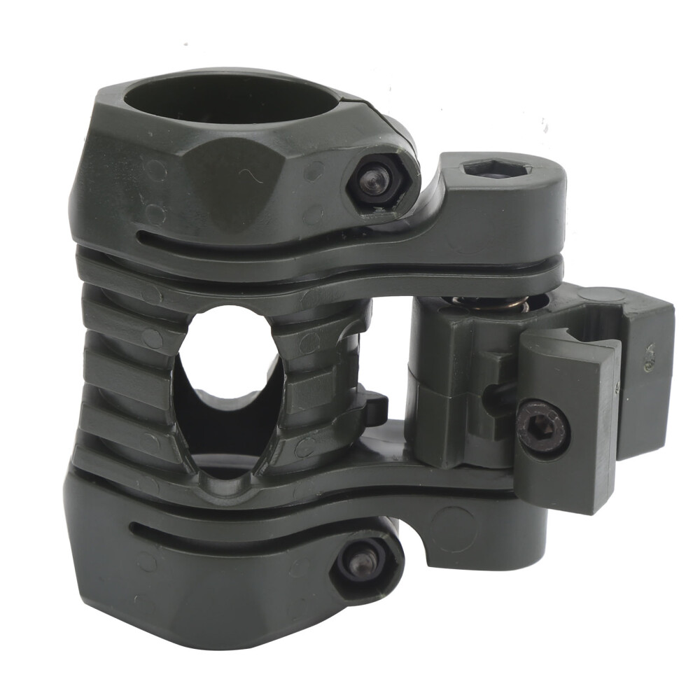 25Mm Helmet Flashlight Mount Clamp Portable Torch Holder Green 4681378972425