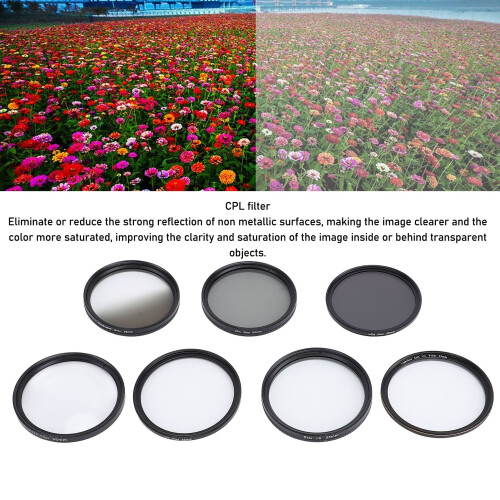 55 mm 10 Makro UV CPL ND8 Soft White Filter-Set 2