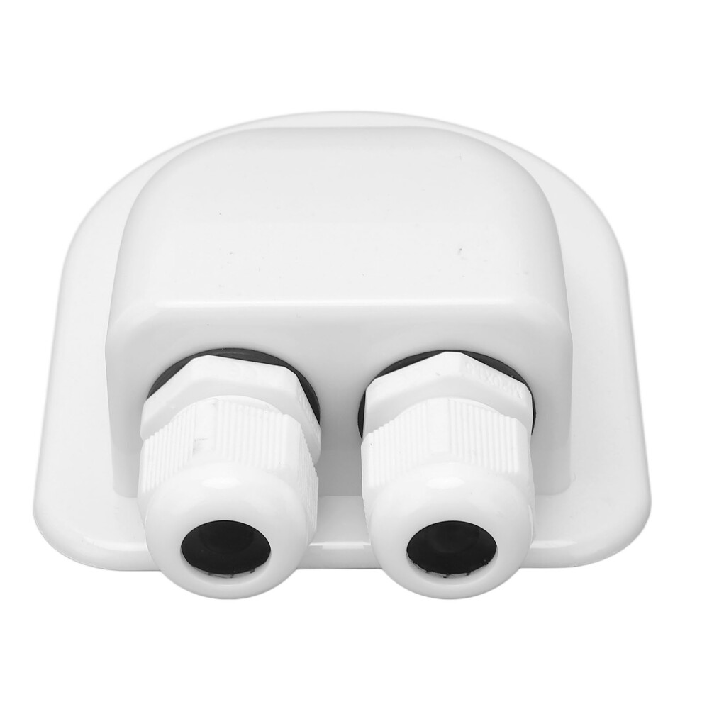Waterproof Abs Solar Gland Ip68 For Rv Yacht With Double Cable Entry - White 9321372997899