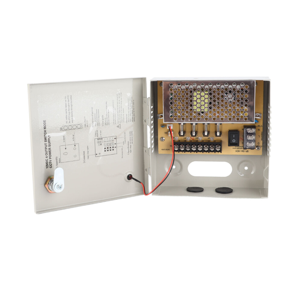 Cctv Power Box 12V 4Ch 5A Distribution Junction With Metal Box & Fuse 4621371540047