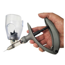 Animal Vaccination Syringe Automatic Veterinary Syringe for Livestock Bird Cattle Sheep Easy Insertion of Bottle, Accurate Scale, Veterinary Tool