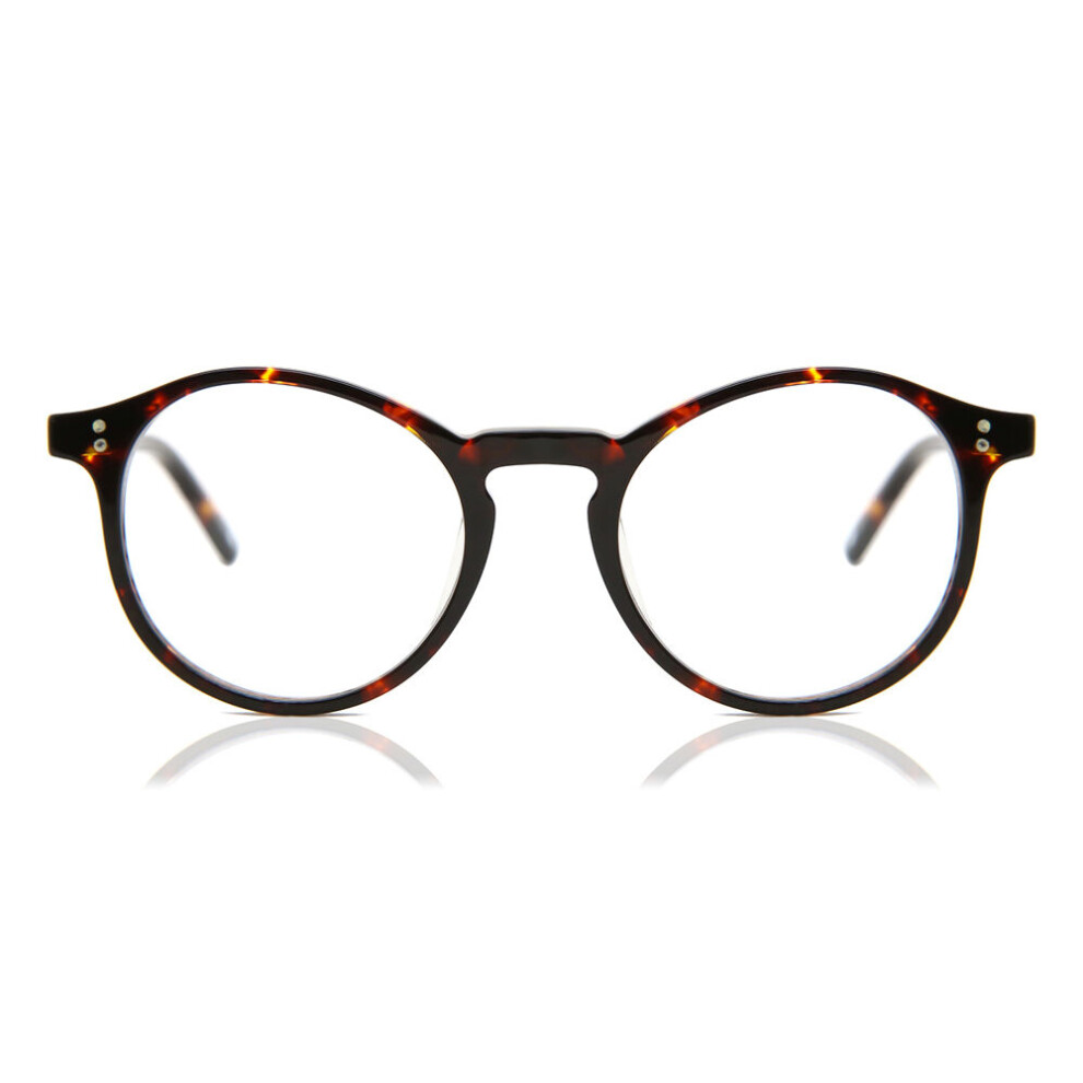 Smartbuy Collection Dark Full Rim Oval Tortoise Blink Am74a Unisex Eyeglasses