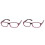 2X Plastic Full Rim Frame Clear Lens Glasses Spectacles Black  for Women 1