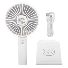 Kompakt rejseventilator, USB-opladelig miniventilator med 23 timers batterilevetid, justerbar hastigheds håndventilator til hjemme- og kontorbrug,